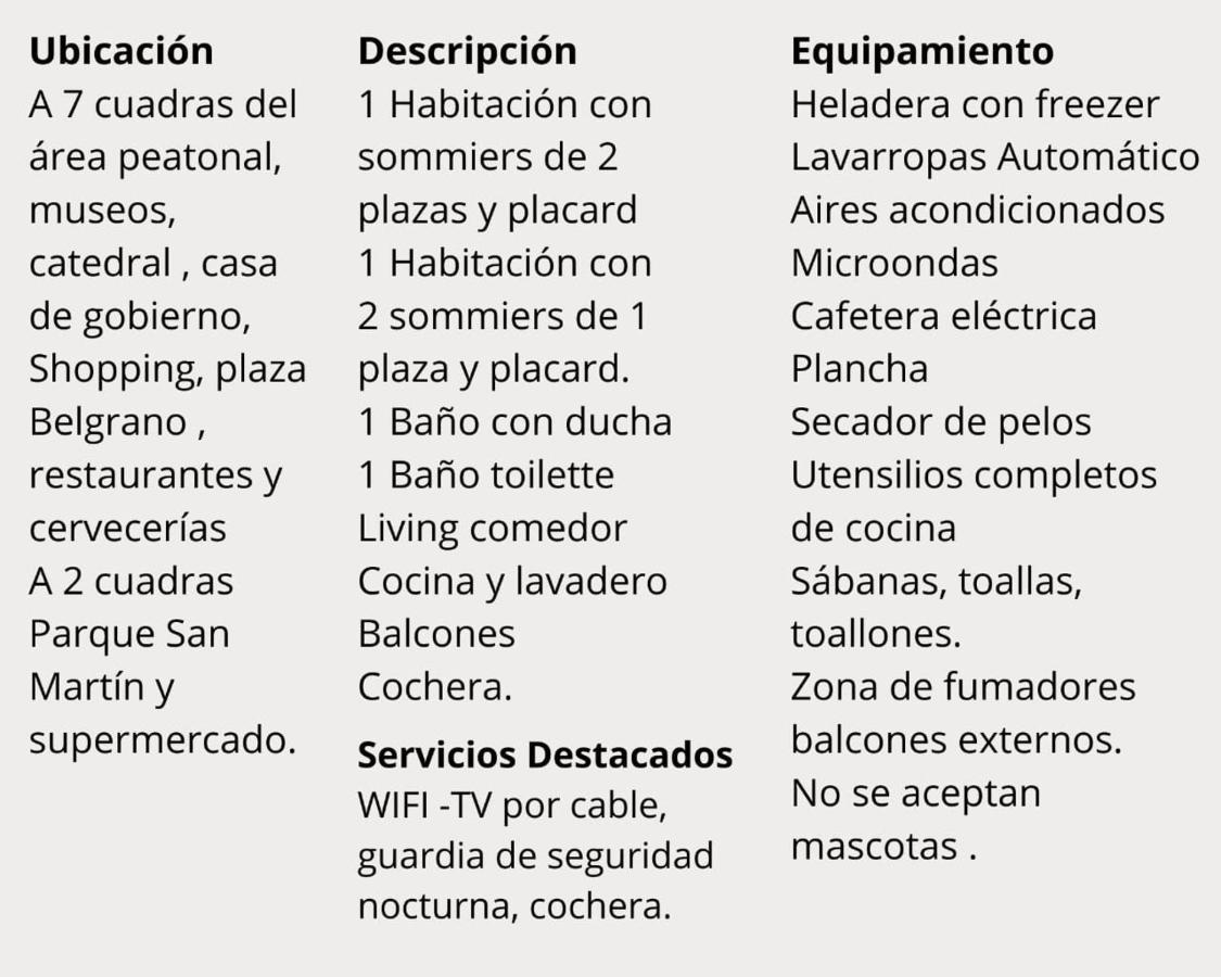 Apartment Locacion Jujuy *